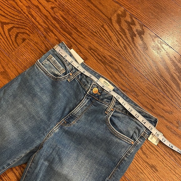 Forever 21 NWT women’s mid rise denim stretch jeans wide leg 29 waist - Picture 8 of 10